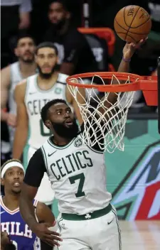  ??  ?? FOCUSED: Jaylen Brown is confident that he can focus on both basketball and social justice causes at the same time.