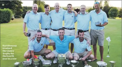  ??  ?? Hartsbourn­e retained the Glancy Trophy for the fourth year in a row