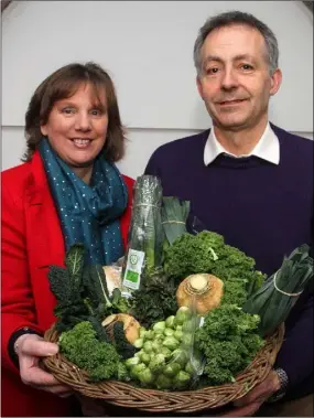  ??  ?? Olive and Desmond Thorpe of Knockroe Organic Farm.