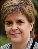  ??  ?? Meeting: Nicola Sturgeon