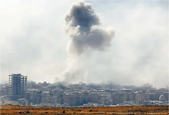  ?? PHOTO AFP ?? Cette attaque s’inscrit dans la campagne du régime syrien pour reprendre la totalité de l’enclave rebelle de la Ghouta orientale.