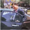  ?? PHOTO: PTI ?? Axis Bank Deputy Managing Director V Srinivasan leaves after appearing before the SFIO in Mumbai on Tuesday