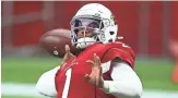  ?? ROB SCHUMACHER/THE REPUBLIC FILE ?? Kyler Murray is back in Texas tonight as the Cardinals take on the Cowboys.