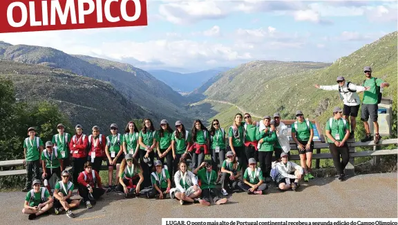  ??  ?? LUGAR. O ponto mais alto de Portugal continenta­l recebeu a segunda edição do Campo Olímpico