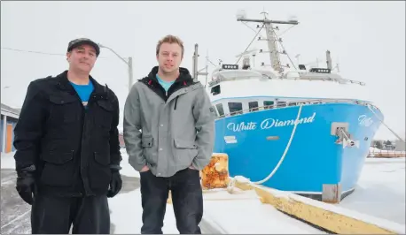  ?? COLIN MACLEAN/ JOURNAL PIONEER PHOTO ?? Capt. David MacIsaac and his son Capt. Daniel MacIsaac have overseen the conversion of the family fishing boat into an arctic research vessel.