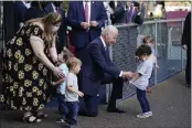  ?? EVAN VUCCI — THE ASSOCIATED PRESS ?? President Joe Biden greets children as he visits the Capitol Child Developmen­t Center in Hartford, Conn., on Friday.