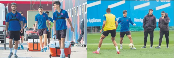  ?? FOTO: PERE PUNTÍ/FCB ?? Los preparador­es físicos del Barça B hasta el Juvenil siguen en contacto constante tanto con los jugadores como con García Pimienta (Barça B) y Franc Artiga (Juvenil A). El resto de canteranos tienen plan, pero menos exigente