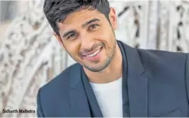  ?? PHOTO: AALOK SONI/HT ?? Sidharth Malhotra