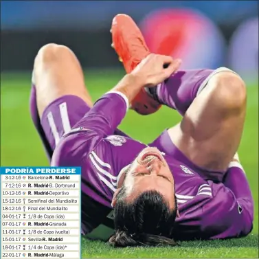 ??  ?? EN LISBOA. Bale se lesionó el 22 de noviembre en el José Alvalade.