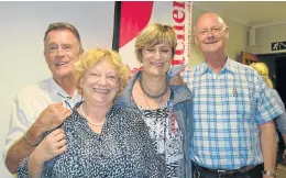  ?? Picture: LOUISE KNOWLES ?? MENSA, MENSAE, MENSUS: Narrowly winning by one point, The Quislings were once again champs in the Talk of the Town/ MyPond Hotel quiz last Thursday. From left are Bill Rowlston, Gwynn Crothall, Linda Rowlston and Rob Crothall