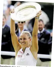  ??  ?? Sportlerin des Jahres: AngeliJue Kerber