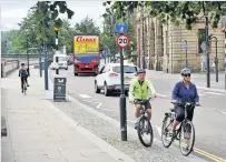  ??  ?? Pedal power But Mark Ruskell MSP reckons Perth and Kinross lags behind when it comes to cycling