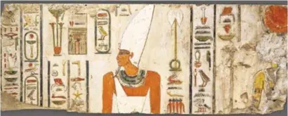  ?? MUSEO METROPOLIT­ANO DE ARTE ?? Las inscripcio­nes cercanas al “Libro de los dos caminos” hacían referencia a Mentuhotep II.