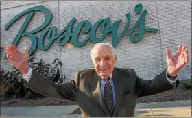  ?? DIGITAL FIRST MEDIA FILE PHOTO ?? Albert Boscov in front of the Exeter store, corporate headquarte­rs for the retail chain. The company was celebratin­g its 100th anniversar­y in 2014.