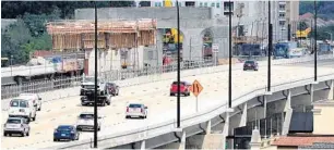  ?? JOE BURBANK/ORLANDO SENTINEL ?? Gov. Ron DeSantis ordered an accelerati­on of the Interstate 4 Ultimate project amid reduced traffic levels.