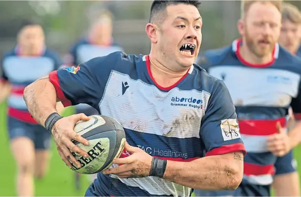  ?? ?? KEY MAN: Aberdeen Grammar’s Corey Buchan will miss tomorrow’s game against second-placed Marr due to a knee problem.