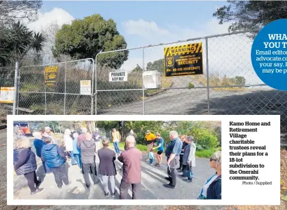  ?? Photo / Michael Cunningham ?? Some residents noticed works and surveys being carried out a few months back after it had been quiet around the site for years.