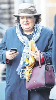  ??  ?? Appearance: Maura Derivan arriving for the hearing at the Solicitors Disciplina­ry Tribunal in Dublin. Photo: Justin Farrelly