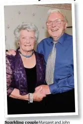  ??  ?? Sparkling couple Margaret and John Henderson got married 60 years ago (below)