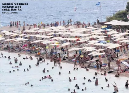  ??  ?? Koncesije nad plažama pod lupom su od slučaja Zlatni Rat