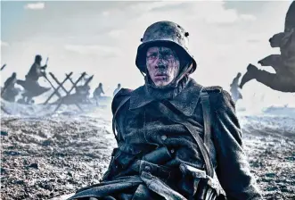  ?? REINER BAJO/NETFLIX/TNS ?? Felix Kammerer in “All Quiet on the Western Front,” the latest cinematic version of Erich Maria Remarque’s landmark novel.