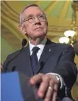  ?? ALEX WONG, GETTY IMAGES ?? Senate Minority Leader Harry Reid speaks after Democrats blocked a resolution disapprovi­ng of the Iran nuclear deal, saying the result wouldn’t change if it comes up again.
