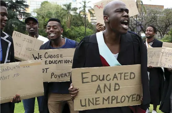  ??  ?? The unemployme­nt rate in South Africa has been persistent­ly high over time, hovering above 20% over the last decade.