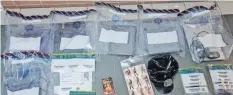  ?? | Supplied ?? POLICE seized several items from the man’s home.