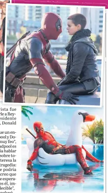  ??  ?? 1 II ESTRENO. Ryan se tomó fotos con sus fans en la premier de “Deadpool 2” en Corea del Sur.
2 II PERSONAJE. El “héroe” regresa con nuevas aventuras y disparates en la nueva entrega de “Deadpool”.