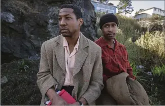  ?? A24 FILMS ?? Jonathan Majors, left, and Jimmie Fails star in “The Last Black Man in San Francisco,” a film that addresses the dramatic changes affecting life in the Bay Area.