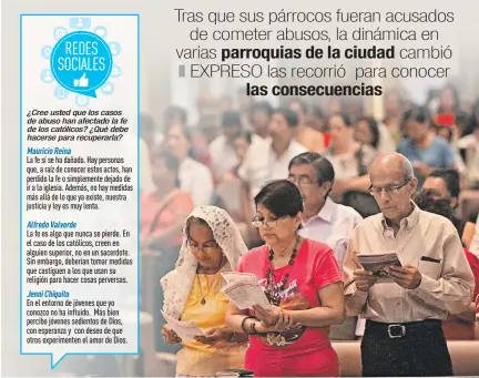  ??  ?? Resultado. Tras el alejamient­o de algunos fieles, debido los escándalos de abusos, las acciones de la Iglesia han logrado su retorno.