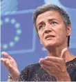  ?? JOHN THYS, AFP/GETTY IMAGES ?? EU Commission­er of Competitio­n Margrethe Vestager has been targeting Google’s activities in the European Union, where it has about 90% of the online search market. New charges were filed Thursday.