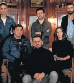  ?? MOVISTAR+ ?? El equipo que compone la unidad policial de la serie ‘Antidistur­bios’.