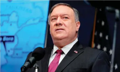 ?? Photograph: Andrew Harnik/AFP/Getty Images ?? Mike Pompeo in Washington DC on 12 January.
