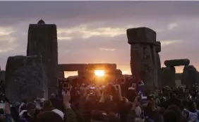  ?? FOTO: TT/AP PHOTO/TIM IRELAND ?? Forskare bedömer att stenarna i Stonehenge kommer från ett tidigare, liknande bygge i Wales. Arkivbild.