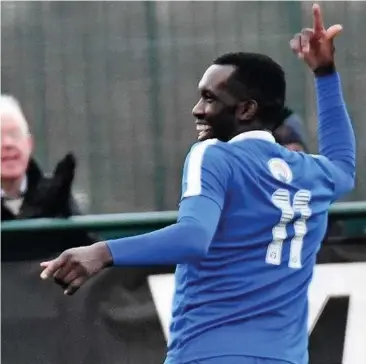  ?? John Driscoll ?? Emini Adegbenro returned from injury to open the scoring in Skelmersda­le’s second win against Runcorn Town in a matter of days