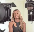  ?? AVA BENJAMIN SHORR/NETFLIX ?? Laverne Cox discusses transgende­r representa­tion in the documentar­y “Disclosure.”