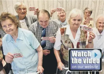  ??  ?? Care home residents took part in a special project as they revisited their youth for a new film.