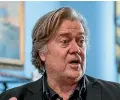  ?? AP ?? Steve Bannon has refused to appear before the House committee investigat­ing the Capitol riot, saying former president Donald Trump had directed him to not answers its questions.