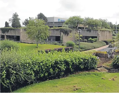  ?? Picture above: Kim Cessford. ?? Above and top: outside, aerial and inside views of the Aviva Building in Perth, which has now achieved listed status.