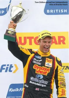  ??  ?? Tom Chilton earned two Independen­ts wins at Brands Hatch