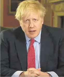  ?? ?? Prime Minister Boris Johnson