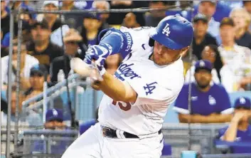  ?? Robert Gauthier Los Angeles Times ?? MAX MUNCY is among the Dodgers hitters who went to Driveline Baseball to train in the offseason. “If it helps me play longer into my career — there was no downside to it for me,” he said of the program.