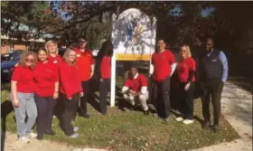  ?? SUBMITTED PHOTO ?? Giant Food stores have donated 9,500 turkeys to 20 food banks across the supermarke­t chain’s footprint. Among the area food banks receiving donations was the Family and Community Service of Delaware County. This is some of the staff of the organizati­on.