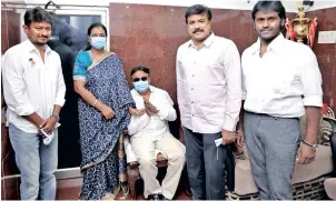  ??  ?? DMK youth wing secretary and newly elected MLA Udhayanidh­i Stalin called on DMDK founder Vijayakant at his residence in Chennai on Tuesday