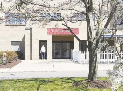  ?? Matthew Brown / Hearst Connecticu­t Media ?? The St. Camillus Center on Elm Street in Stamford on April 2.