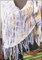  ?? Ginger Balch / Contribute­d photo ?? A self-fringing shawl is the subject of a workshop this weekend at In Sheep's Clothing.