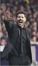  ??  ?? Madrid's Argentinia­n coach Diego Simeone Photo:dpa