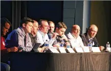  ?? WAYNE BAKER / STAFF ?? Centervill­e High School hosted a panel of industry leaders recently, giving hundreds of students the chance to hear about opportunit­ies in the workforce and the education and experience needed to fill those roles.