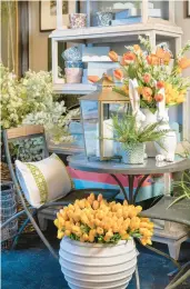  ?? ?? With their simple beauty and versatilit­y, tulips are a must-have for any spring decor.